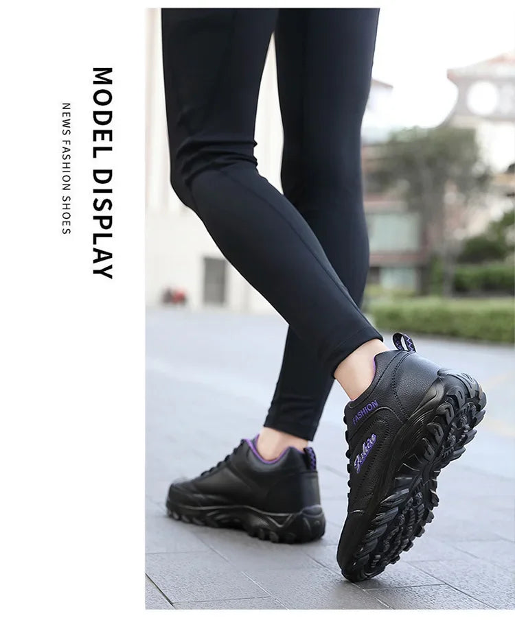 New 2025 Autumn Winter Sneakers Women Comfort Soft Sole Non Slip Casual Shoes for Women PU Waterproof Sport Shoes Zapatillas