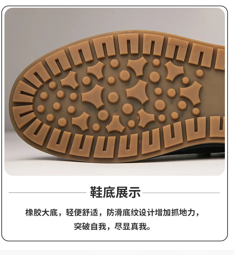 Genuine Leather Casual Shoes for Men 6CM Height Increase Sports Shoes High Quality Flats Shoes Male Brand Office Work Shoe