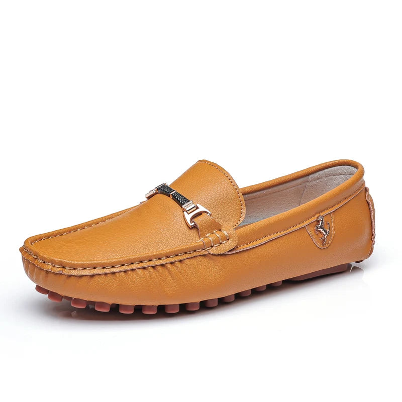 MAEDEF Men's Loafers 2024 Spring Autumn Fashion Shoes Men Classic Brand High Quality Leather Comfy Drive Shoes Boat Casual Shoes