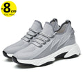 Chunky Lift Shoes Men Elevator Sneakers  Height Increase Insole 6cm  Mesh Summer Plus Size 36-46