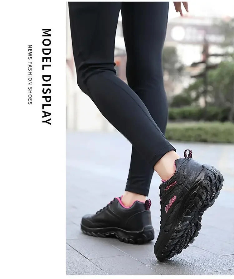 New 2025 Autumn Winter Sneakers Women Comfort Soft Sole Non Slip Casual Shoes for Women PU Waterproof Sport Shoes Zapatillas