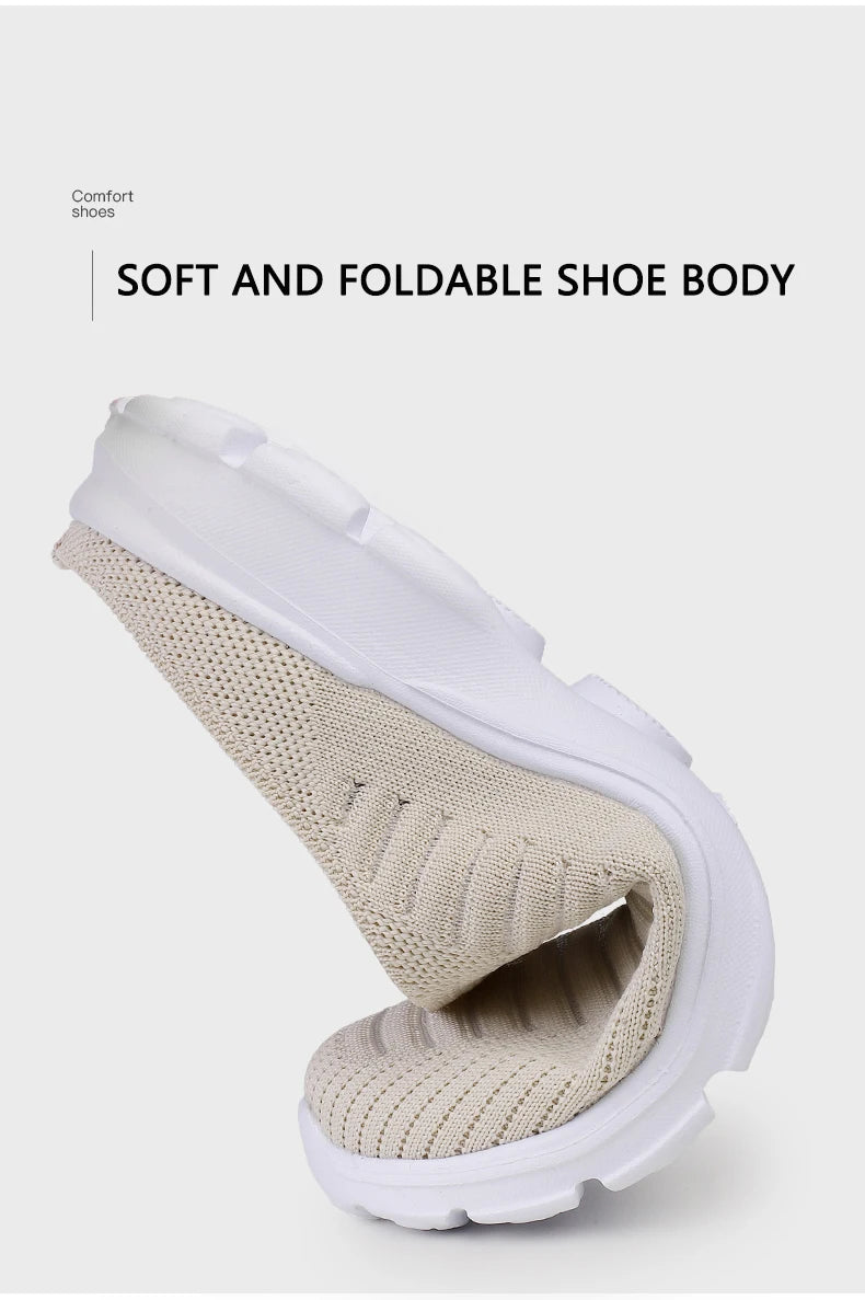 Men Slippers Summer Mesh Breathable Home Indoor Slippers Men Thick Bottom Slides Fashion Couple Walking Shoes Chanclas Hombre