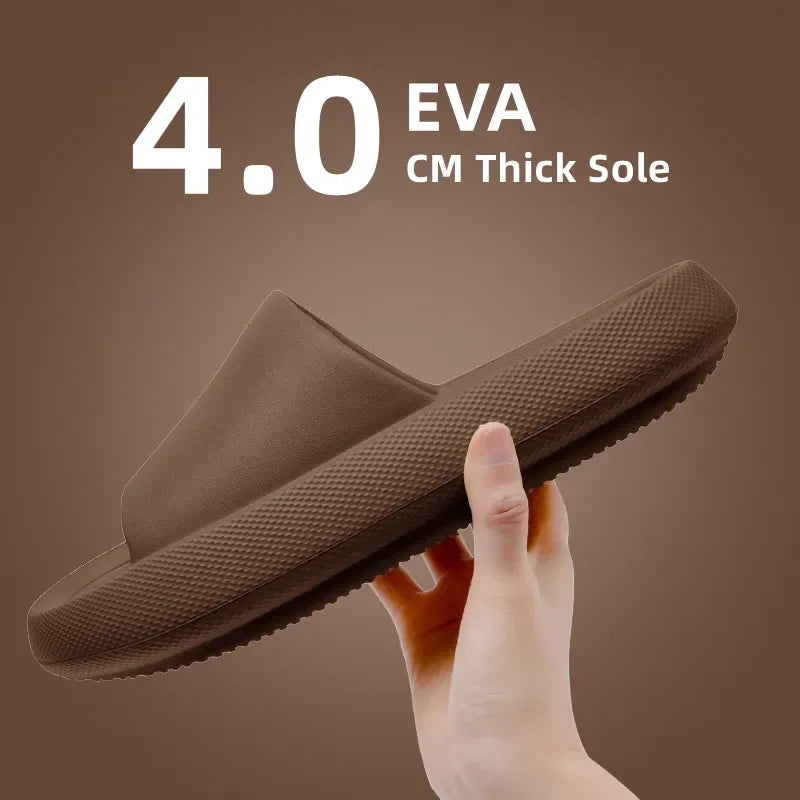 Big Size 48 49 Men Slippers Women Soft EVA Platform Thick Sole Slides Summer Beach Sandals Couples Home Anti-Slip Bathroom Shoes