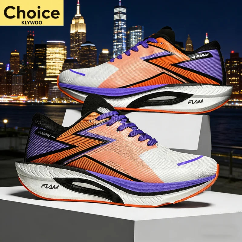 Running Shoes Carbon Board Speciality Marathon Men Sports Breathable Lightweight Women's Comfortable Athletic Nonskid Sneakers