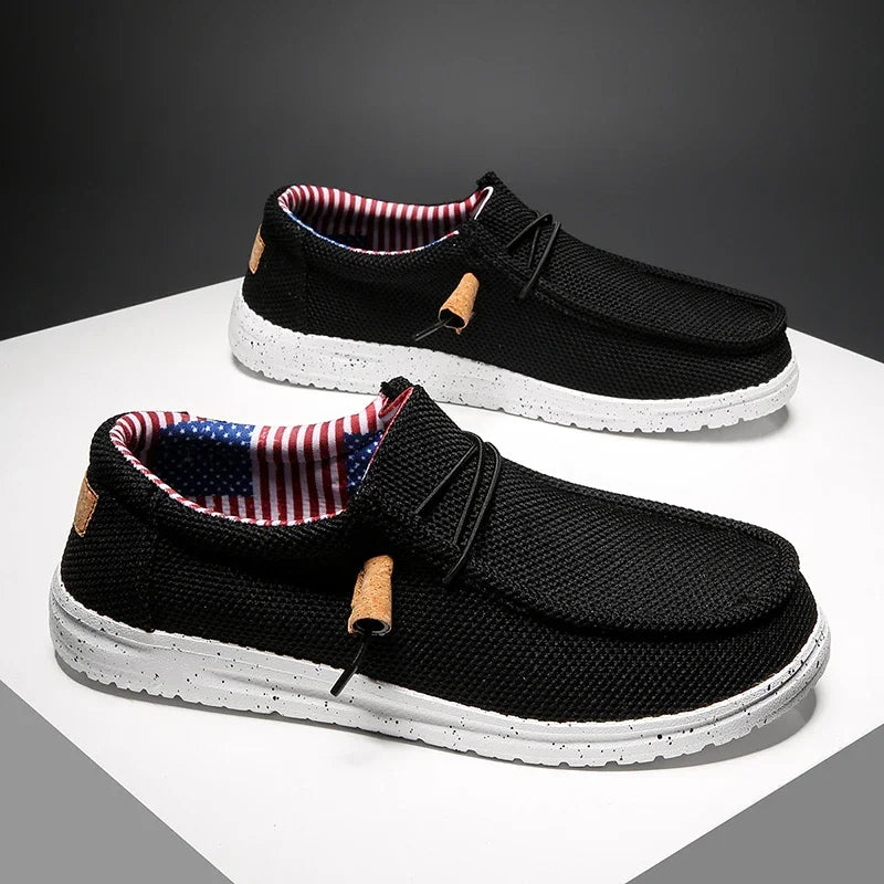 Canvas Loafers Comfortable Walking Flats for Man  Non Slip Soft Moccasins Sneakers Summer loafers Men Casual Shoes Slip on