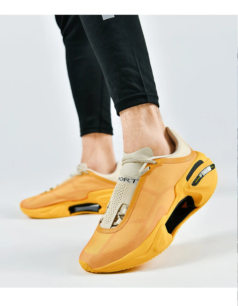 Men's Basketball Shoes Breathable Cushioning Non-Slip Wearable Runing Shoes Gym Training Athletic Basketball Sneakers for Women