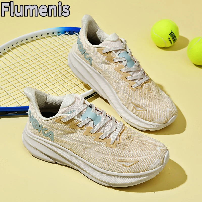 Men Sports Running Shoes Casual Carbon Plate Marathon Breathable Lightweight Women's Comfortable Athletic Nonskid Sneakers