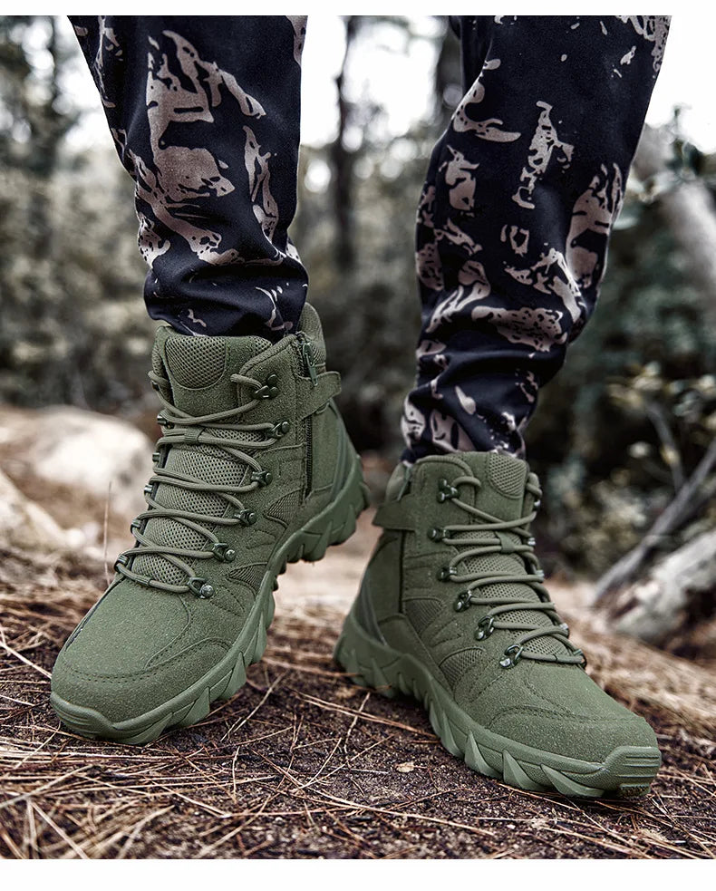 New Men's Boots Outdoor Hiking Boots Men Winter Desert Boots Motocycle Boots Zapatos Hombre