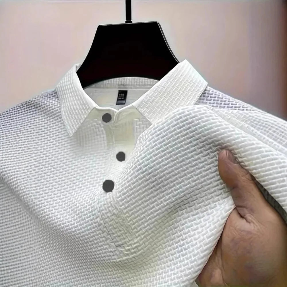 New Men's Polo Short sleeved Goldwing GL1800 Japan Motocycles Tee Ice Silk Breathable Fashion T-Shirt Male Clothes Lapel Tops