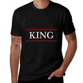T-Shirt That Says The Word - KING - on It  Gift for Men  Rolled Sleeves T-Shirt